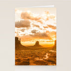 Southwest Wanderlust - Monument Valley Sunrise Nature Photography Stationery Card Gallery Image 2