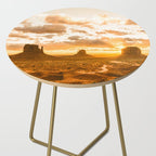 Southwest Wanderlust - Monument Valley Sunrise Nature Photography Side Table Gallery Image 2