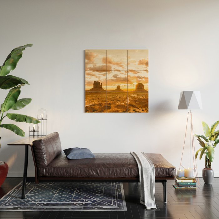 Southwest Wanderlust - Monument Valley Sunrise Nature Photography Wood Wall Art Gallery Image 2