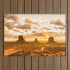 Southwest Wanderlust - Monument Valley Sunrise Nature Photography Outdoor Rug Gallery Image 1