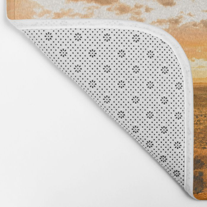 Southwest Wanderlust - Monument Valley Sunrise Nature Photography Bath Mat Gallery Image 2