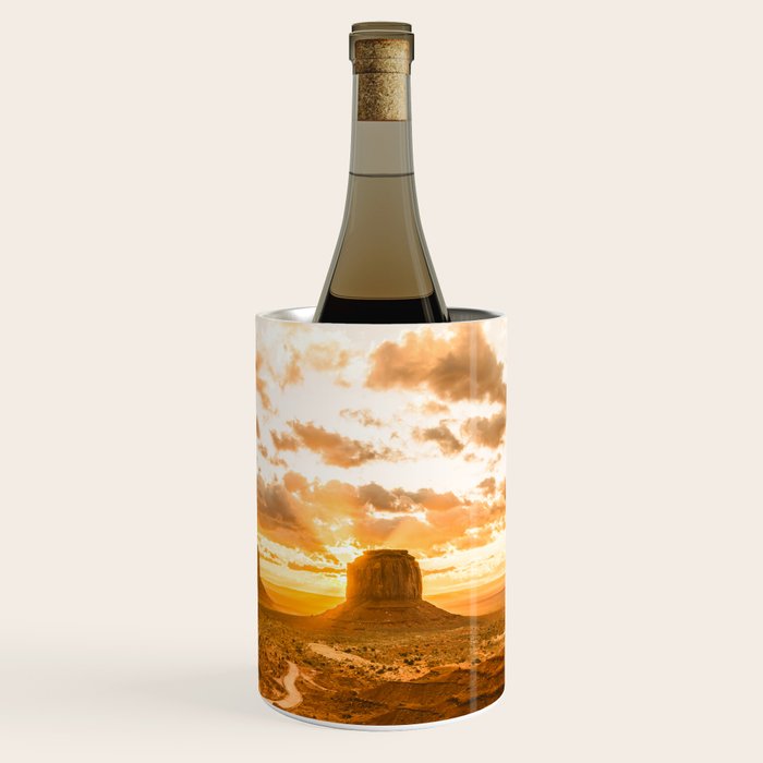 Southwest Wanderlust - Monument Valley Sunrise Nature Photography Wine Chiller Gallery Image 3