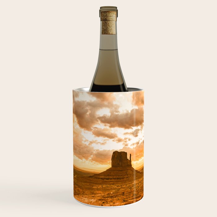 Southwest Wanderlust - Monument Valley Sunrise Nature Photography Wine Chiller Gallery Image 2