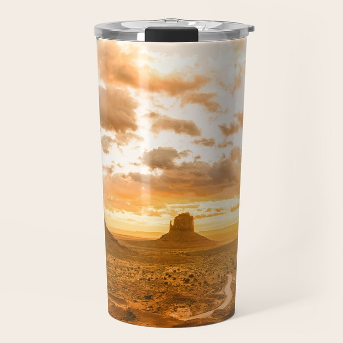 Southwest Wanderlust - Monument Valley Sunrise Nature Photography Travel Mug Gallery Image 1