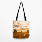 Southwest Wanderlust - Monument Valley Sunrise Nature Photography Tote Bag Gallery Image 2