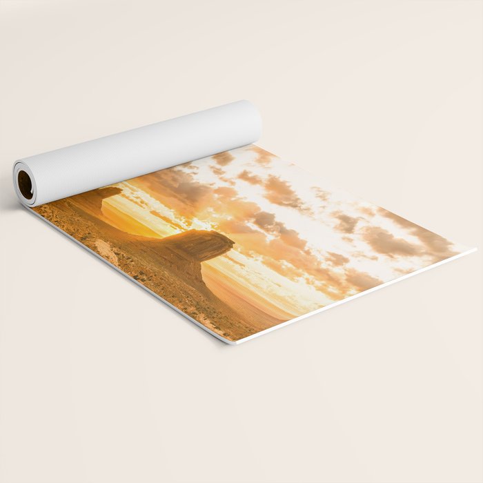 Southwest Wanderlust - Monument Valley Sunrise Nature Photography Yoga Mat Gallery Image 2