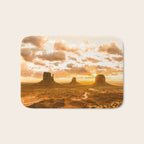 Southwest Wanderlust - Monument Valley Sunrise Nature Photography Bath Mat Gallery Image 1