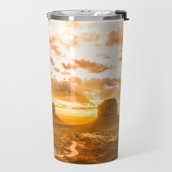 Southwest Wanderlust - Monument Valley Sunrise Nature Photography Travel Mug Gallery Image 2