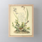 Bird Divinations: Field Bunting (about: almanacofbirds.org) Mini Art Print Gallery Image 1
