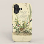Bird Divinations: Field Bunting (about: almanacofbirds.org) iPhone Case Gallery Image 1