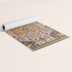Khamseh Antique Fars Persian Tribal Rug Print Yoga Mat Gallery Image 2