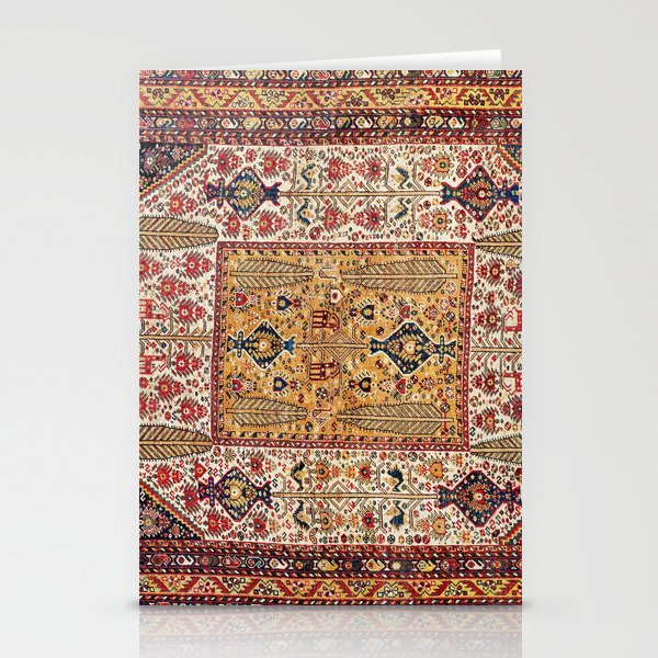 Khamseh Antique Fars Persian Tribal Rug Print Stationery Card Gallery Image 2