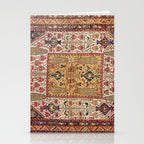 Khamseh Antique Fars Persian Tribal Rug Print Stationery Card Gallery Image 2