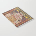 Khamseh Antique Fars Persian Tribal Rug Print Notebook Gallery Image 2