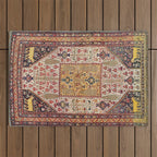 Khamseh Antique Fars Persian Tribal Rug Print Outdoor Rug Gallery Image 1