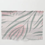 Pastel pink abstract leaf pattern Wall Hanging Gallery Image 1