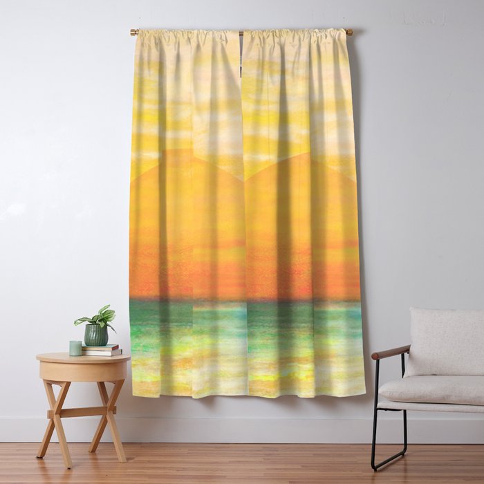 Summer Sunset Window Curtain Gallery Image 1