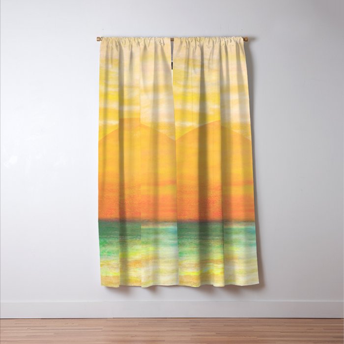 Summer Sunset Window Curtain Gallery Image 3