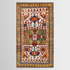 Kazak Antique Southwest Caucasus Rug Print Tablecloth Gallery Image 2