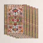Kazak Antique Southwest Caucasus Rug Print Wrapping Paper Gallery Image 3