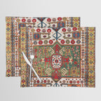 Kazak Antique Southwest Caucasus Rug Print Placemat Gallery Image 1