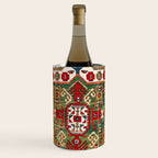 Kazak Antique Southwest Caucasus Rug Print Wine Chiller Gallery Image 1