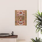 Kazak Antique Southwest Caucasus Rug Print Poster Gallery Image 2