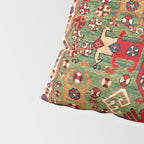 Kazak Antique Southwest Caucasus Rug Print Pillow Sham Gallery Image 4