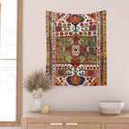 Kazak Antique Southwest Caucasus Rug Print Wall Tapestry Gallery Image 2