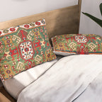 Kazak Antique Southwest Caucasus Rug Print Pillow Sham Gallery Image 2