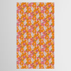 Bold Hibiscus in Retro Eclectic Tablecloth Gallery Image 2