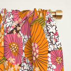 Bold Hibiscus in Retro Eclectic Window Curtain Gallery Image 2