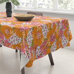 Bold Hibiscus in Retro Eclectic Tablecloth Gallery Image 3