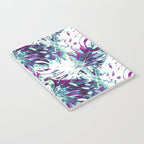Abstract leaf monstera violet Notebook Gallery Image 3