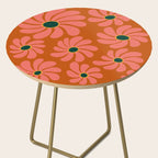 Retro Super Bloom - 70's Vibe Boho Colors Side Table Gallery Image 2