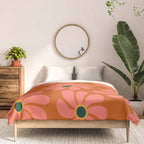 Retro Super Bloom - 70's Vibe Boho Colors Comforter Gallery Image 3