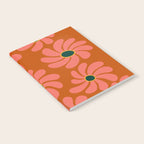 Retro Super Bloom - 70's Vibe Boho Colors Notebook Gallery Image 2