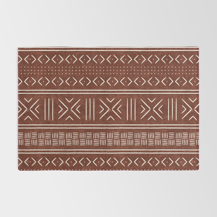 rust mud cloth Rug Gallery Image 2