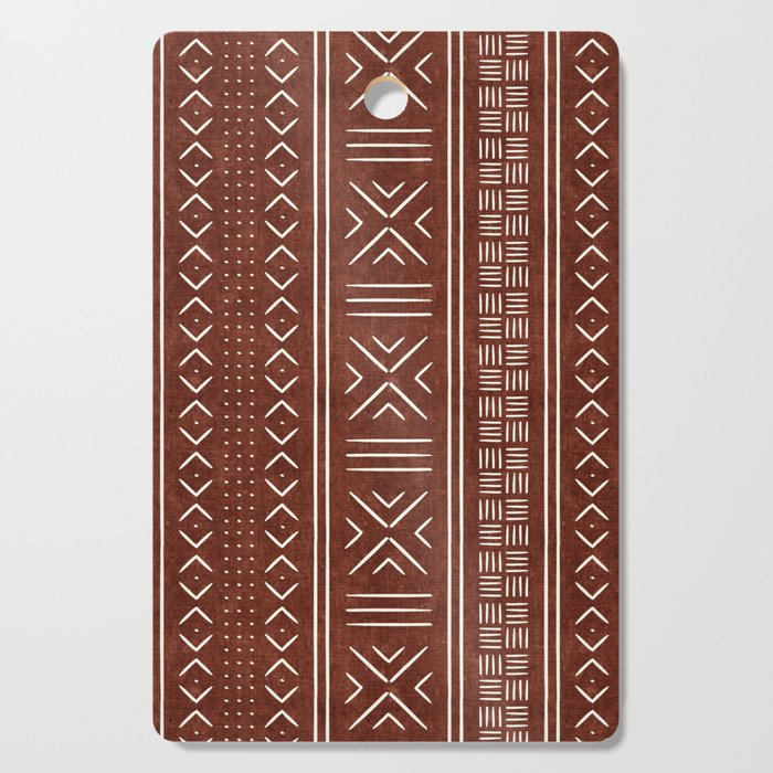 rust mud cloth Cutting Board Gallery Image 1