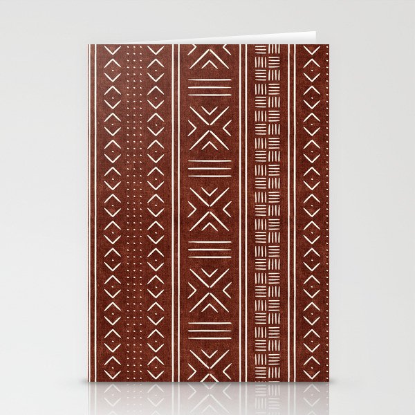rust mud cloth Stationery Card Gallery Image 2