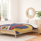 Kazak Southwest Caucasus Antique Rug Print With Snakes Duvet Cover Gallery Image 2