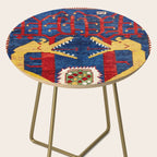 Kazak Southwest Caucasus Antique Rug Print With Snakes Side Table Gallery Image 2
