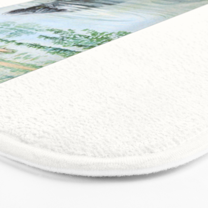 Vintage Florida Manatee Bath Mat Gallery Image 3