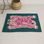 King Of The Jungle 02: Pink Tiger Edition Rug Gallery Image 1