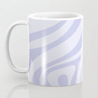 New Groove Retro Liquid Swirl Abstract Pattern Light Lavender Pastel Purple Coffee Mug Gallery Image 3