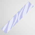 New Groove Retro Liquid Swirl Abstract Pattern Light Lavender Pastel Purple Table Runner Gallery Image 3