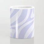 New Groove Retro Liquid Swirl Abstract Pattern Light Lavender Pastel Purple Coffee Mug Gallery Image 4
