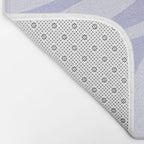 New Groove Retro Liquid Swirl Abstract Pattern Light Lavender Pastel Purple Bath Mat Gallery Image 2
