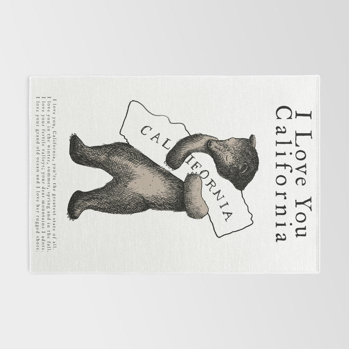 i love you california Rug Gallery Image 2