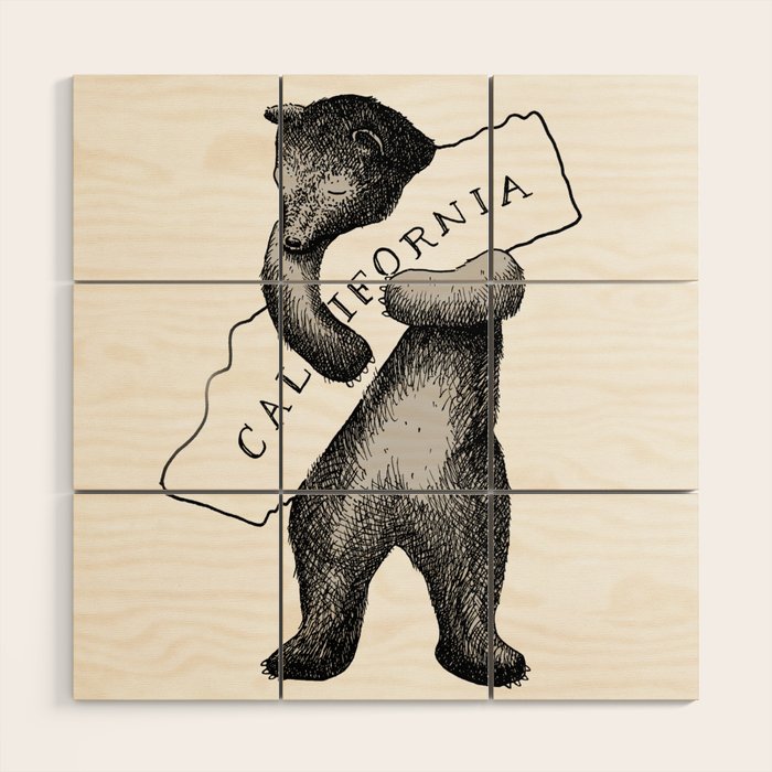 i love you california Wood Wall Art Gallery Image 1